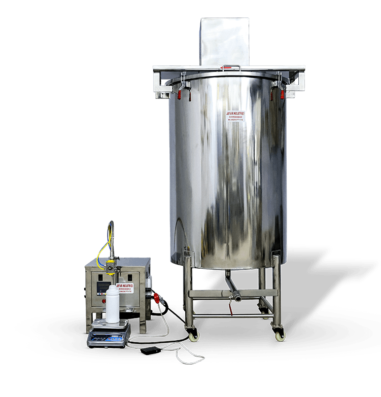 600-Liter Tank with Stirrer Machine – Filling Station
